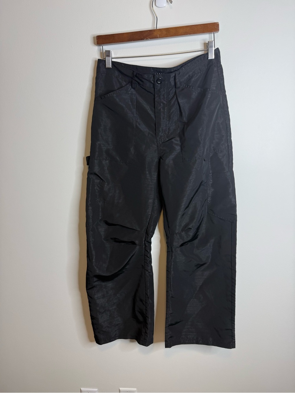 Lioness Wide Leg Black Utility-Style Pants size small